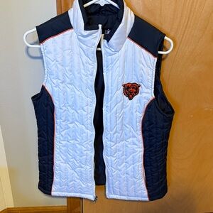 NFL - Bears Navy and White Quilted Vest